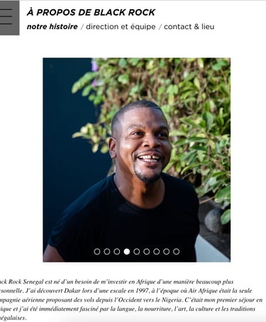 Site Black Rock Senegal Kehinde Wiley Dakar