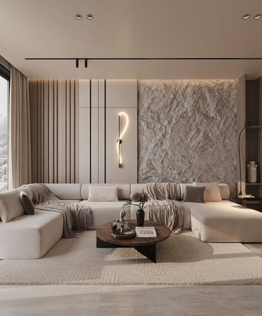 salon tasarımı ile yenilenmiş iç mekân