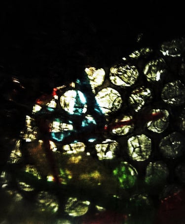 Dark eye photo stock from recycled plastic bubble wrap 
