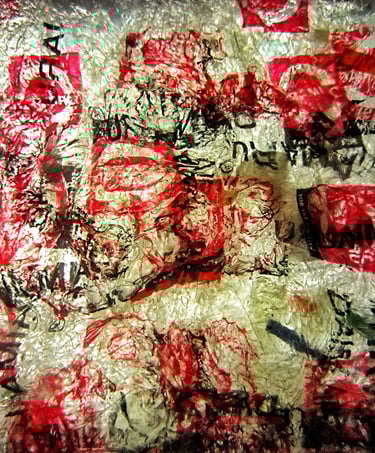 Recycle plastic red abstract photo stock 