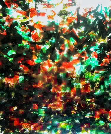 Recycled plastic colorful abstract photo stock