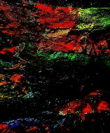 Recycled plastic collage texture photo stock