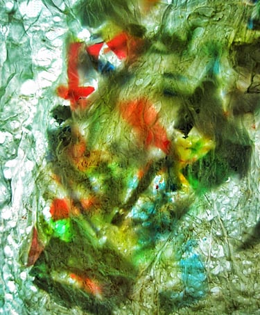 White recycled plastic abstract strong texture