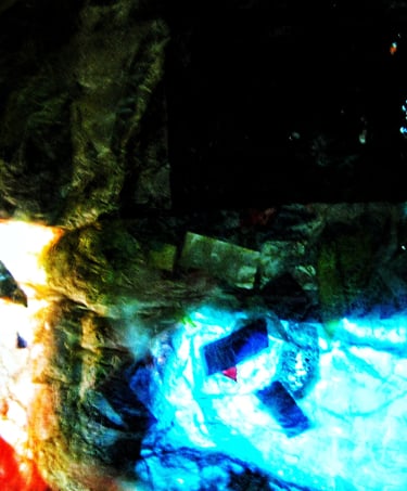 Dark blue abstract photo stock from recycled plastic