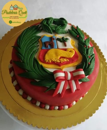queti pasteleria peru fiestas patrias escudo