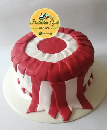 pasteleria queti peru escarapela rojo y blanco