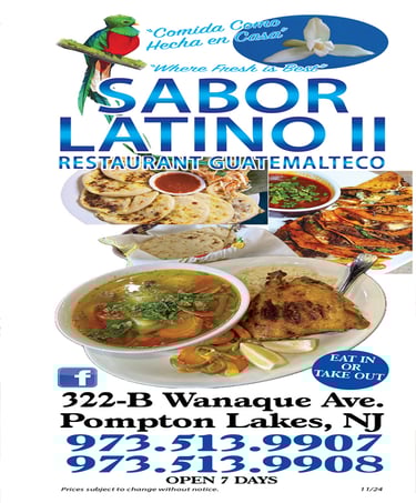 sabor latino latin mexican guatemalan food delivery byob