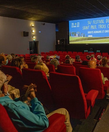 Le cinéma du 7ième art est un petit cinéma très familial situé tout près du mas de l'Encos du Soleil le Vent en Drôme Proven