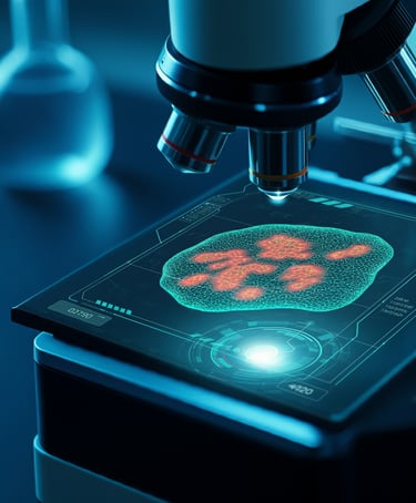 a microscope with a microscope and a microscope