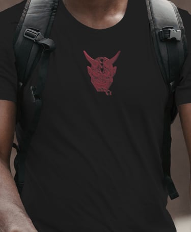 communitytee horned face tshirt