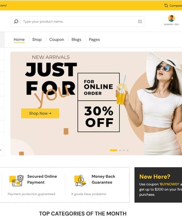 online store speaker