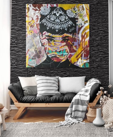 Pintura abstrata em estilo Pop-Art