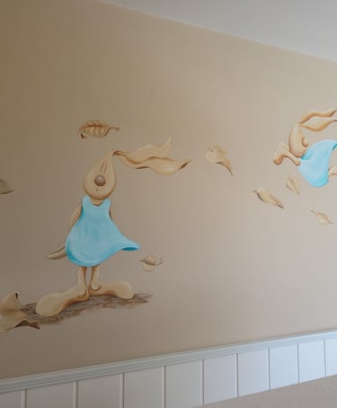 Álvaro Fernández Sáez Wandmalerei Kinderzimmer