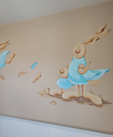 Álvaro Fernández Sáez Wandmalerei Kinderzimmer