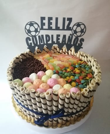 torta candy crush cumpleaños pasteleria queti lima