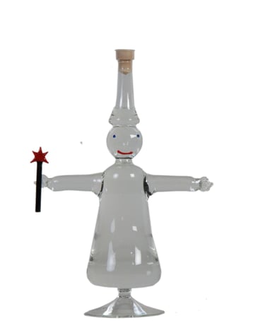 Bouteille en forme de fée transparente - 35cl de l'absintherie Guilloud