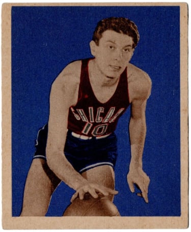 1948 Bowman No 55 Max Zaslofsky Basketball Card
