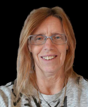 a woman with glasses and a necklace with a necklace