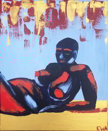 a painting of a plus size woman 