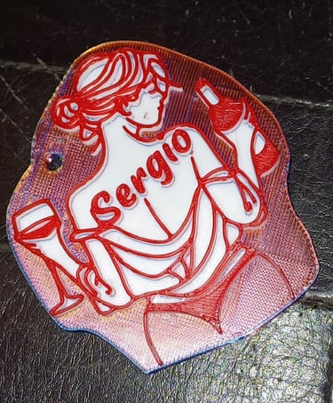 PORTACHIAVI 3D PERSONALIZZATO