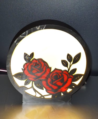 LAMPADA AD ANELLO ROSE