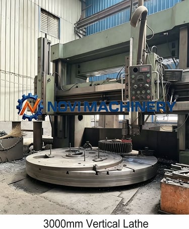 Extra-large 3000mm vertical lathe for machining large diameter gear blanks - Novi Gear