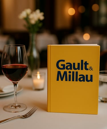 a book with a glass of wine and a glass of wine