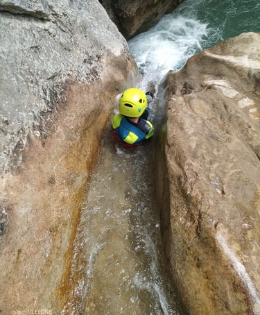 Toboggan au canyon de Rabou, Serre-Ponçon, Hautes-Alpes, Gap, Chorges, Savines