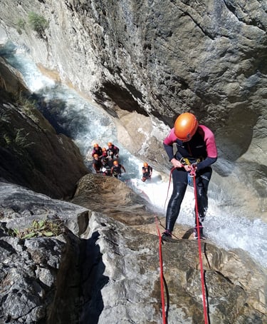 Canyoning à Serre-Ponçon, la Blache, fosse aux lions, Savines, Embrun, Chorges, Chateauroux