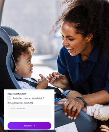 taxi avec siège bébé 