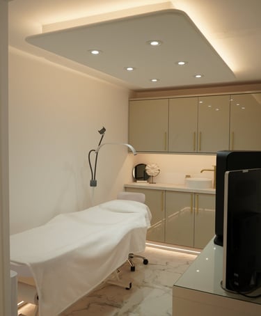 Treatment room at Teri Aesthetics & Skin Clinic in Bocking, Essex