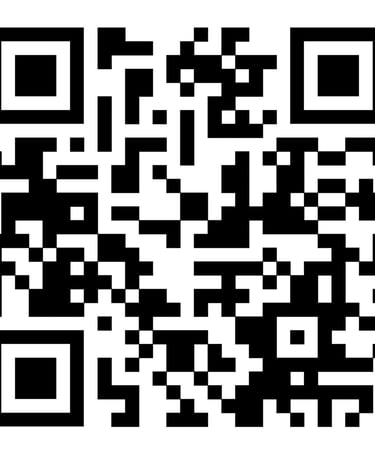 a qr coder with a black and white background