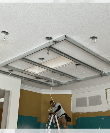 Silver Square Renovation drywall