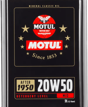 Motul Classic Oldtimer 20W-50 моторно масло 2 литра за олдтајмер возила