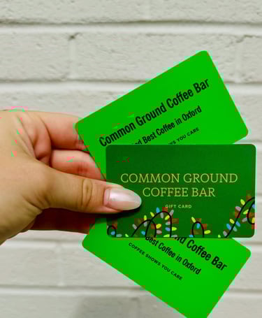 Gift Cards | Visit Common Ground Coffee Bar & Bakery in Oxford, MS,