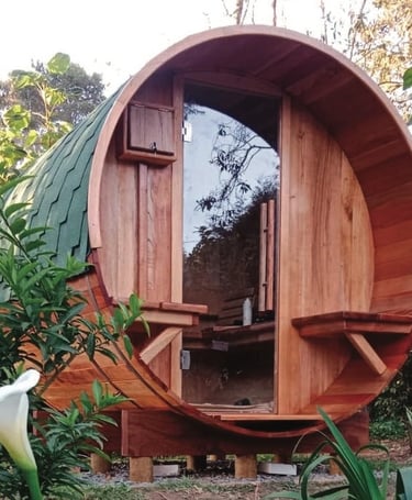 Fabricacíon saunas finlandesa Colombia Onzen