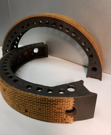 relined brake shoes 1907 Itala