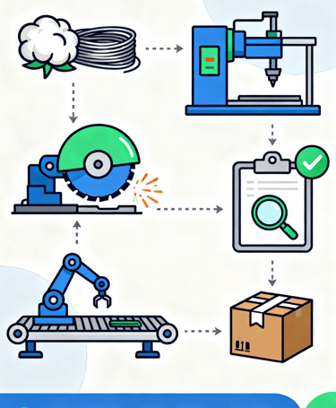 a poster with a picture of a robot and a box of food