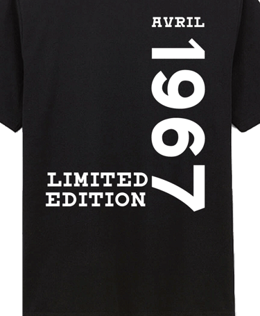 exemple de tshirt floqué