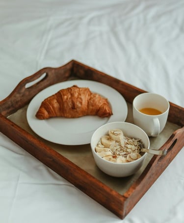 Croissant Breakfast at White Shark Guest House Gansbaai
