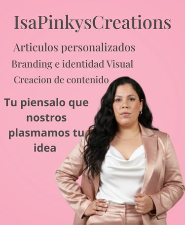IsaPinkysCreations branding and visual identity expert offering custom content creation services.