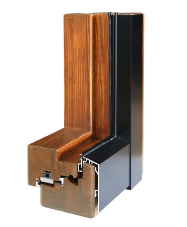 Madera interior; Aluminio exterior