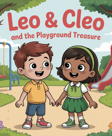 a boy and girl holding hands and looking at each other