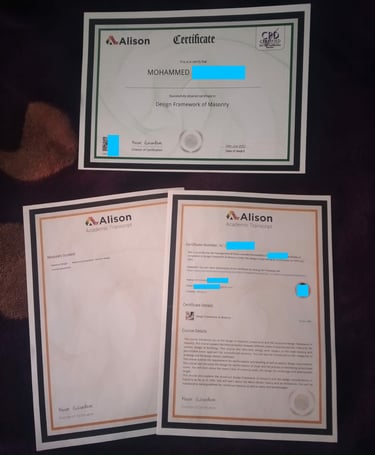 certificate international diplome diploma certificat شهادة دبلوم عالمي دولي أليسون