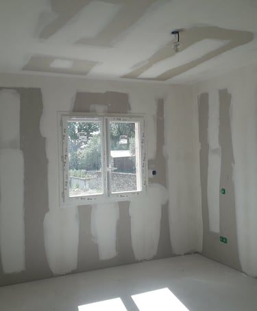 mur ne placo avec joint