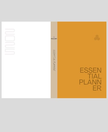 Acquista Essential Planner: Colore Sunset Hues. Arancio Tramonto, Grigio, Bianco