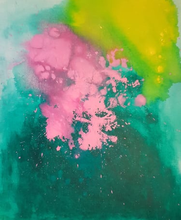 Tableau abstrait contemporain – Couleurs et textures – Jacqueline Poitevin – Collectionneurs d’art