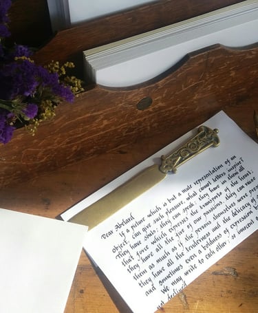  handwritten letter example