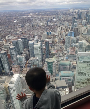 Looking Out CN Tower