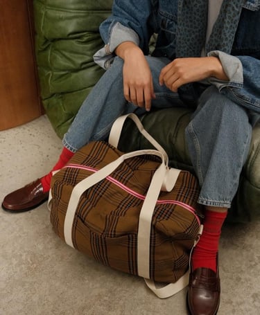 TARTAN CHECK MOM BAG